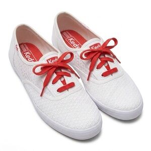 Keds White Lace Sneakers Womens 8.5